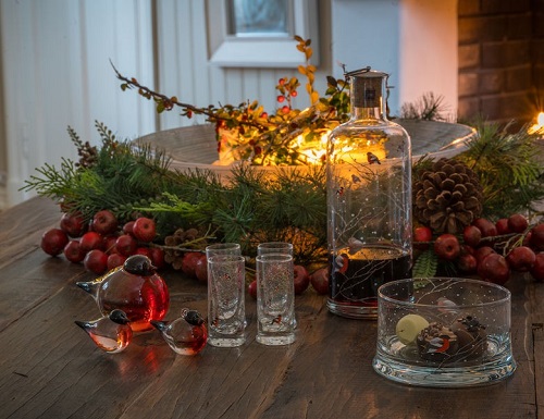 Karaffel og Glass fra Hadeland Glassverk